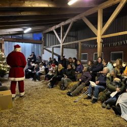 Weihnachtsfeier im Pferdestall mit Famile – möglich durch eigene Teststation